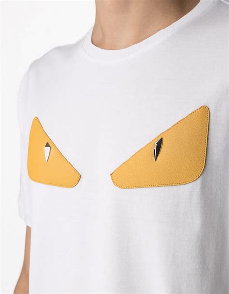 fendi white t shirt eyes|fendi t shirt i offer.